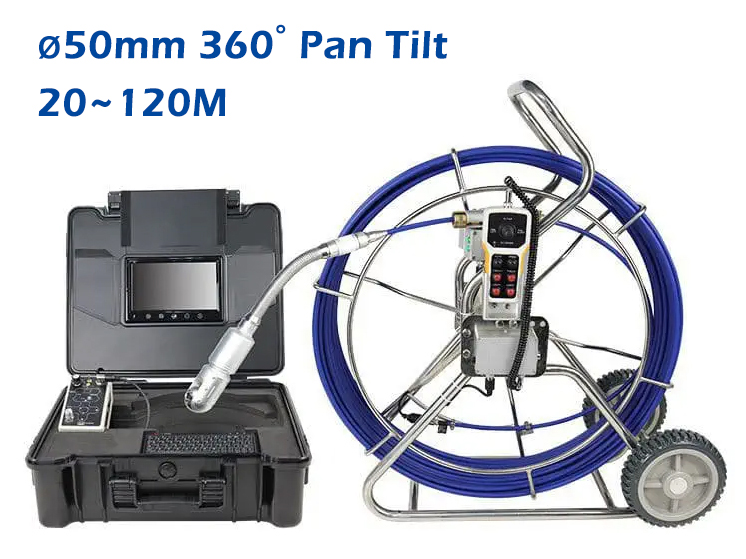 CB9 Series 9＂ TFT screen 360° Pipe Inspection  Camera Sewer Drain Video Borescope