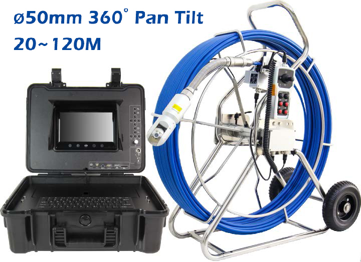 CB9 Series 9＂ TFT screen 360° Pipe Inspection  Camera Sewer Drain Video Borescope